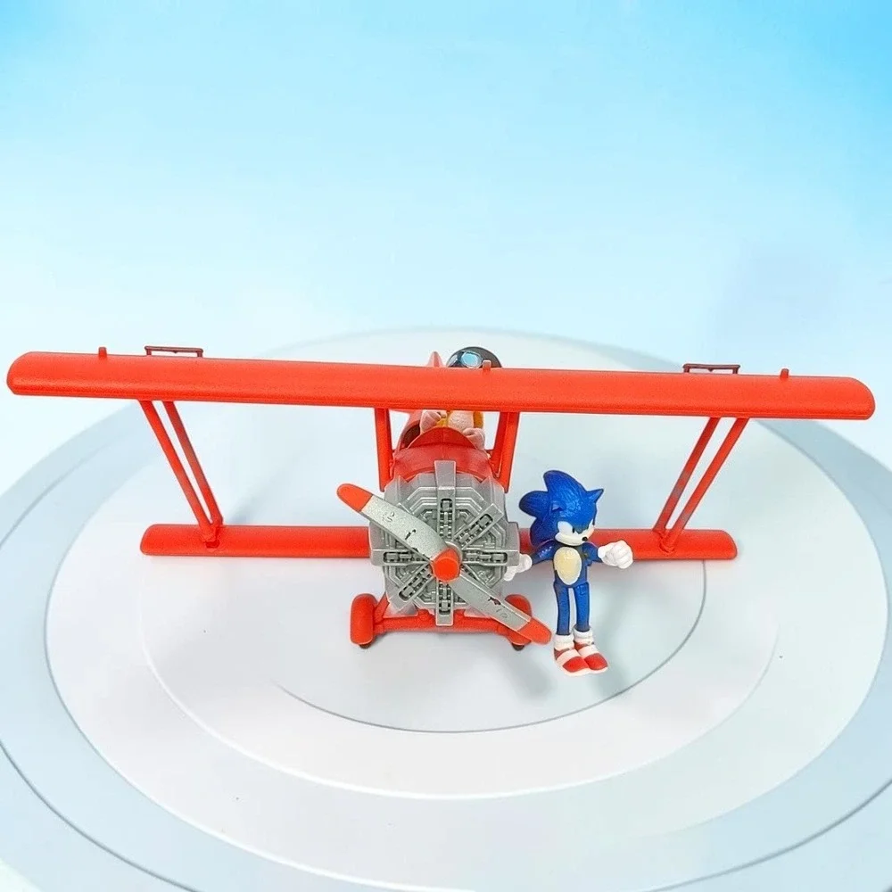 Sonic the Hedgehog 2 Movie Tornado Biplane with Sonic & Tails Jakks Sega 2022
